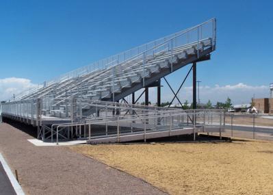 Customized Aluminum Outdoor Bleachers For Horse Show / Motor Race