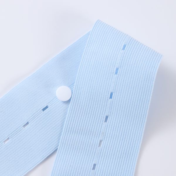 Factory custom logo fetal monitor button medical  elastic band webbing for prenatal