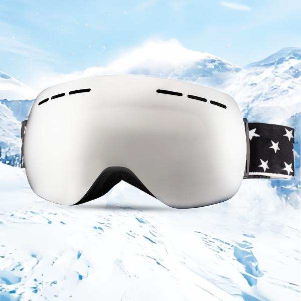 Customizable Magnetic Lens Ski Goggles Anti Impact Photochromic Ski Goggles
