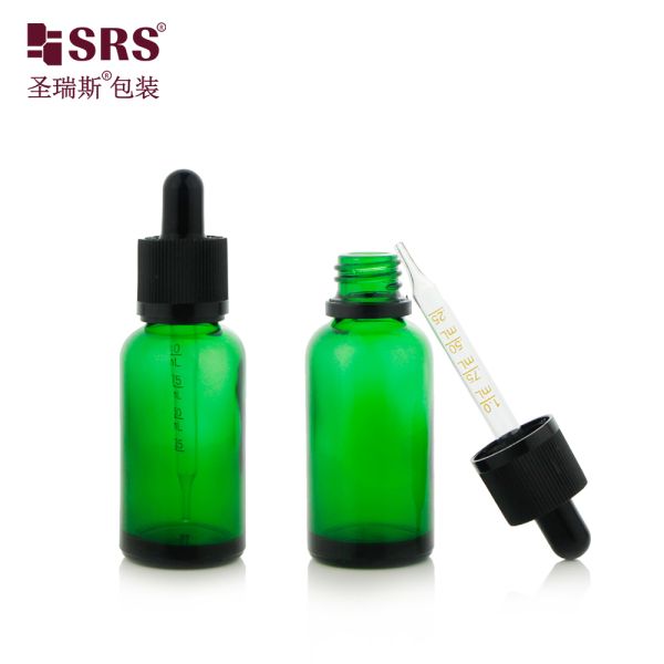 Hot Selling Glass Dropper Bottle for Skincare Essential Oil with Press Screw Tamper Evident