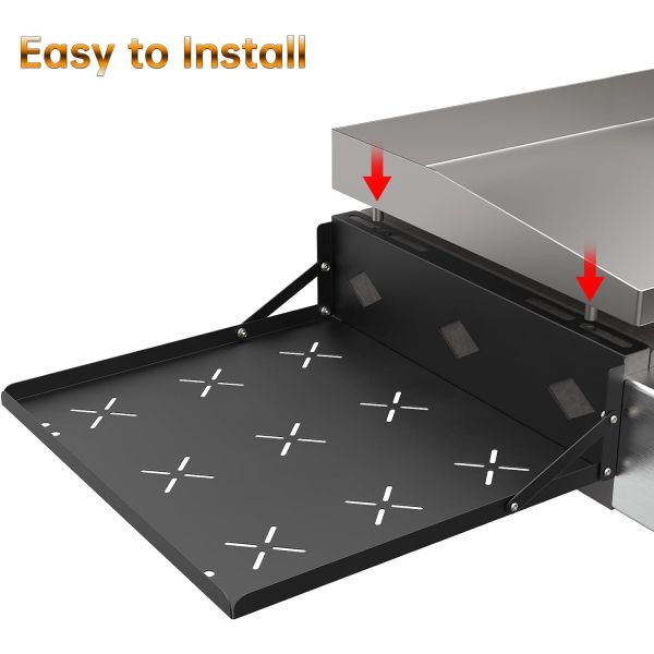 Work Process Heavy Duty Grill Side Shelf for Blackstone Griddle Griddle Accessories