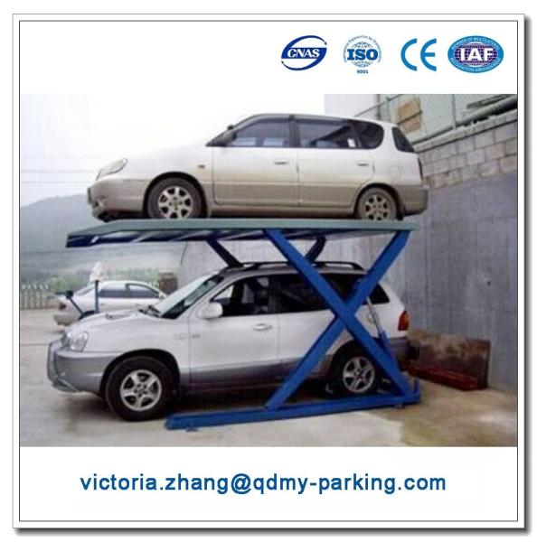 Scissors Car Parking Lift for 2 Vehicles Mechanical Double Layer Parking