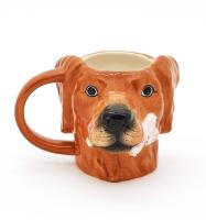 Meilleur vendeur mignon en terre cuite en 3D en forme de chien Des tasses en céramique d'animal