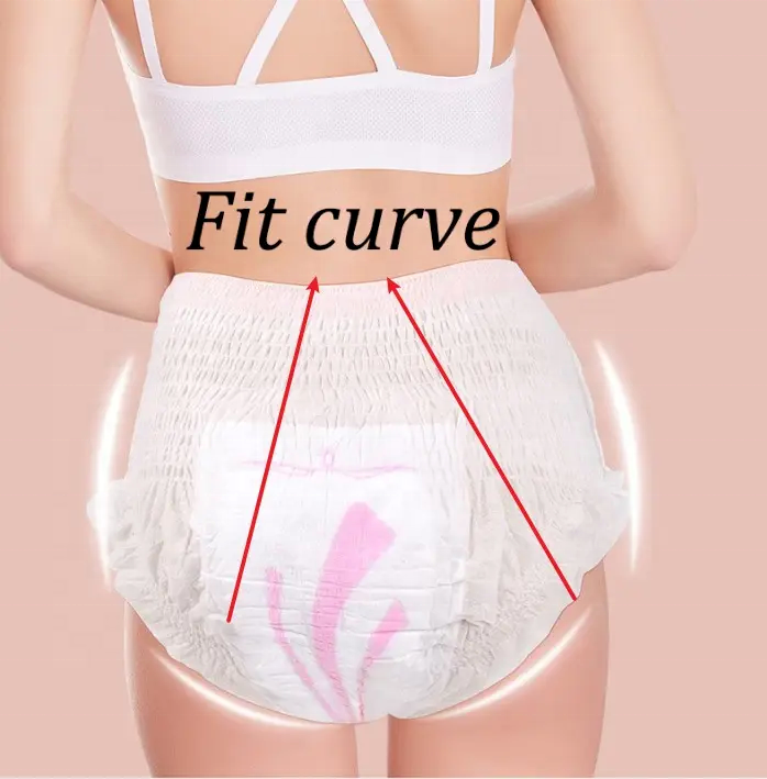 Взрослые Подгузники Менструальные штаны Женщины Менструальные нижнее белье Женщины Менструальные штаны