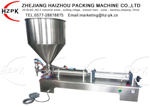 Durable Semi Automatic Paste Filling Machine 1000-5000ml Easy Operating