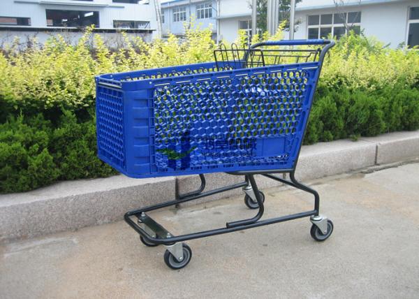 Heavy Duty Metal Shopping Trolley Folding 4 Wheel Supermarket Shopping Carts