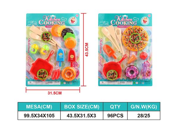 Plastic Childrens Toy Kitchen Set / Pretend Play Kitchen Food Anti - Allergic