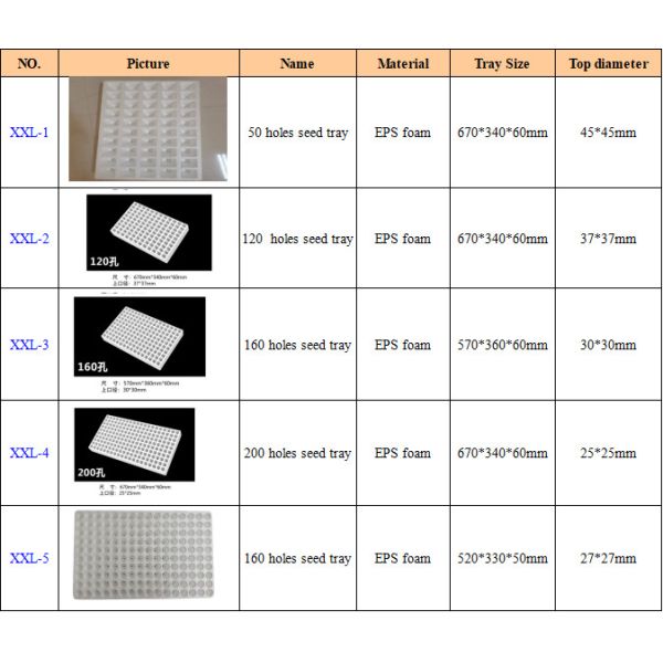Нетоксичная EPS Пенообразная подкладка для посевов Цветы Фрукты Деревья Пористые подкладки для выращивания 50 отверстий 120 отверстий 160 отверстий 200 отверстий