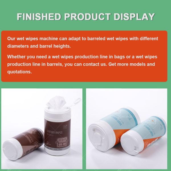Customized CE Approved Canister Wet Wipes Production Machine Baby Wet Tissue Making Equipment