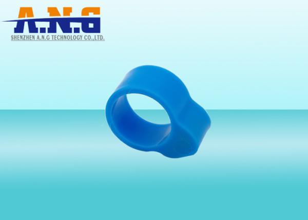 Diameter 17.5mm Ring Band Passive Rfid Tags For Tracking Chicken Duck Goose