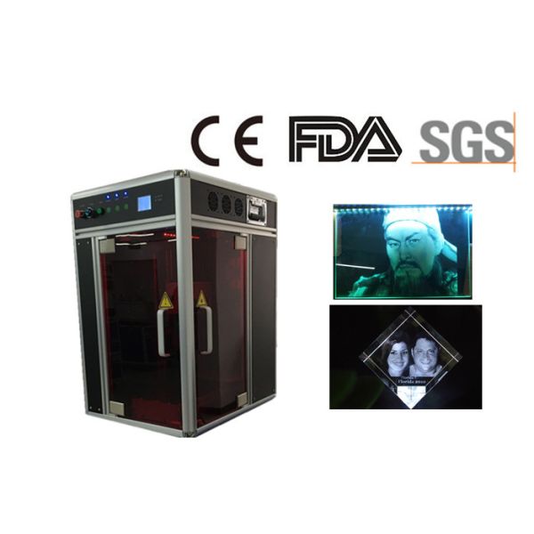 High Accuracy 3D Crystal Laser Engraving Equipment Portable Design