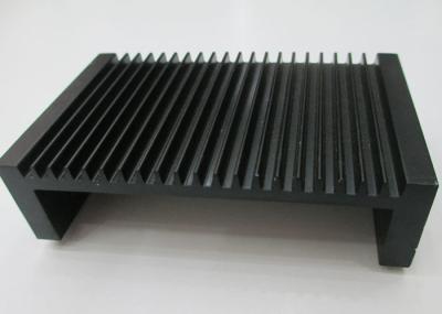 O preto anodizou os perfis de alumínio do dissipador de calor, radiadores de alumínio expulsos do dissipador de calor