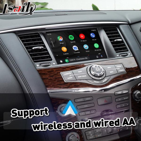 Relação sem fio da integração de Lsailt Android auto Carplay para Nissan Patrol Y62 2018-2020