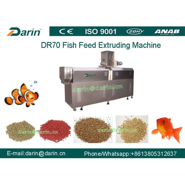 Os peixes DR70 de flutuação de aço inoxidável de alta qualidade alimentam a linha de processamento dobro do parafuso