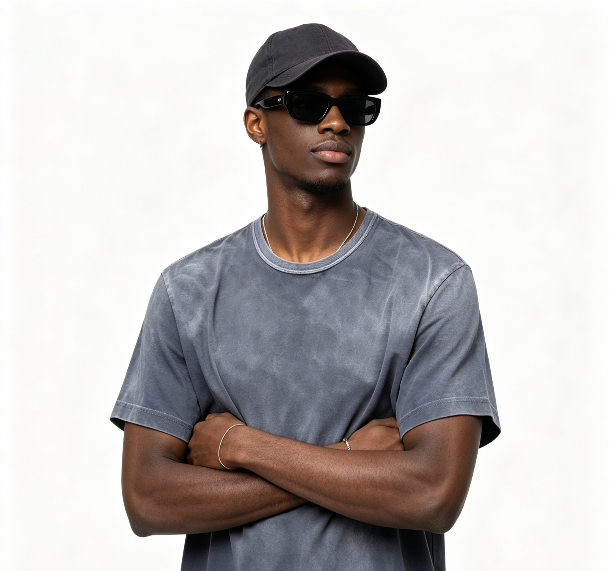 Men’s Washed Vintage Cotton T-Shirt 160G Oversized Casual Breathable Streetwear Tee