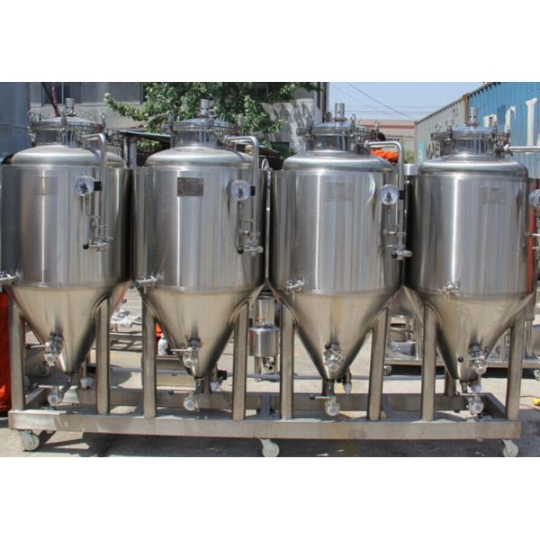 50L / 100L Dimple Plate Stainless Conical Fermenter Brewing Kits Customized