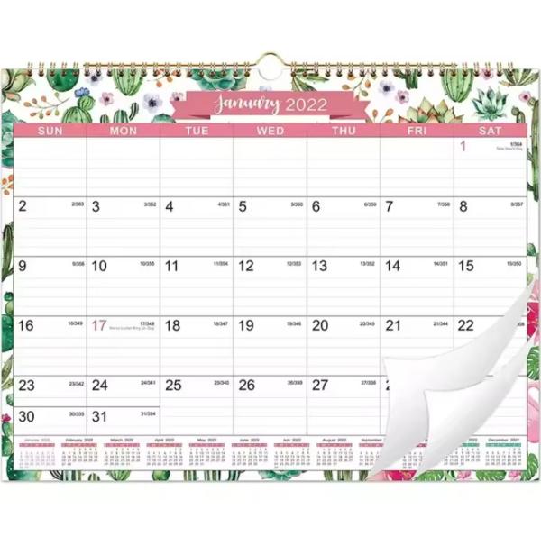 Block Monthly Islamic Shape Printable Desk Calendar Daily Small Countdown Cover Design