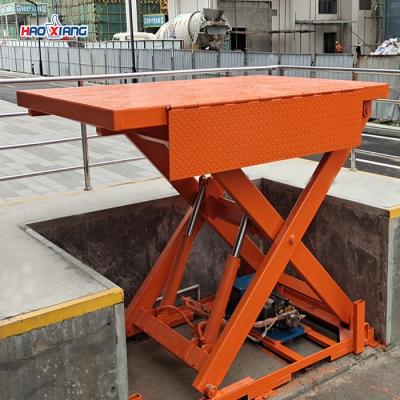 Stationary Electric Hydraulic Scissor Lift 1000kgs Motorised Lifting Platform