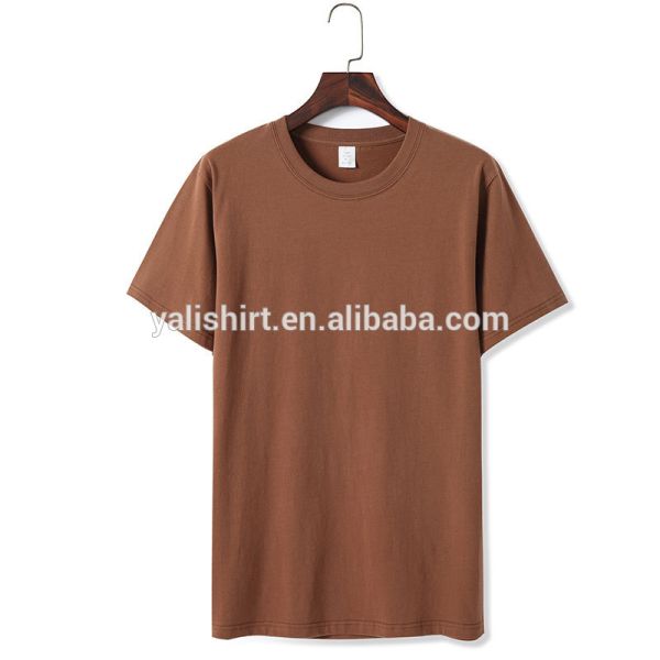 Short Sleeve Cotton Blank Premium Flat Hem Basic T-Shirts Wholesale