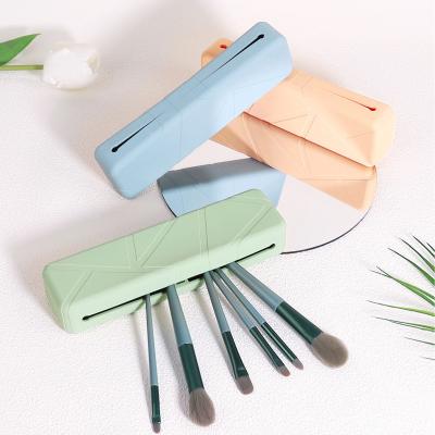 Casse de maquillage en silicone portable LFGB de grande capacité