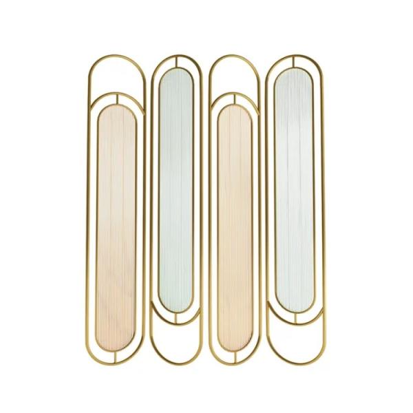 Stained Glass Room Divider Screen Decorative Metalwork Hanging Partition