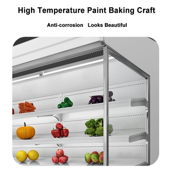 Холодильник торгового центра плода сока Multideck охладителя овоща под открытым небом