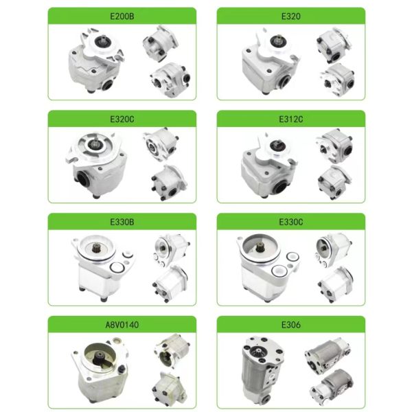 Насос с зубчатой передачей A10V43 экскаватора  E70B гидравлический составил с 2 шестернями