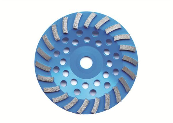 Concrete Diamond Turbo Cup Wheel , Diamond Angle Grinder Wheel MPA Approved