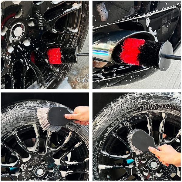 Microfibers 9 Sizes Detailing Cleaning Brush Car Care Perfect