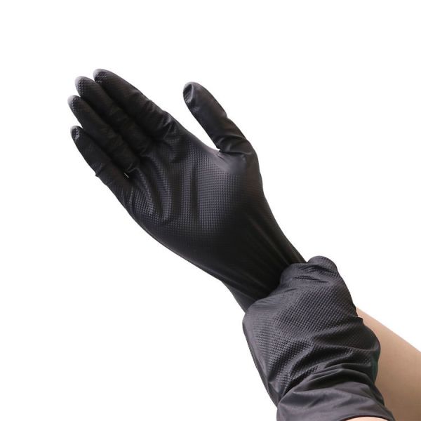 Xingyu Touchscreen Powder Free Black Nitrile Disposable Gloves
