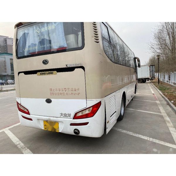 Used Kinglong Bus Model XMQ6802 32 Seats Steel Chassis Left Hand Drive Used Tour Bus