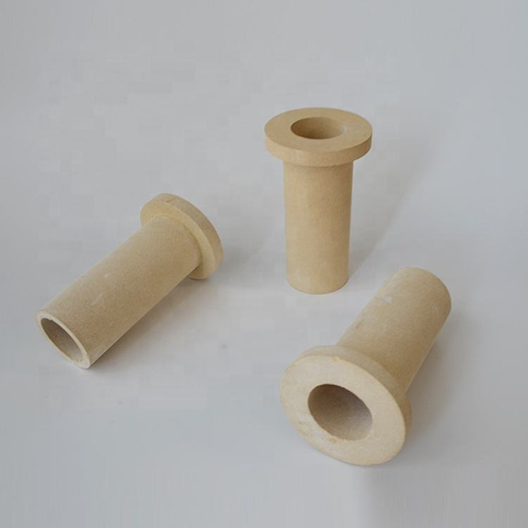 Industrial Mullite Ceramic Insulator Tube Alumina Ceramic Components High Temperature