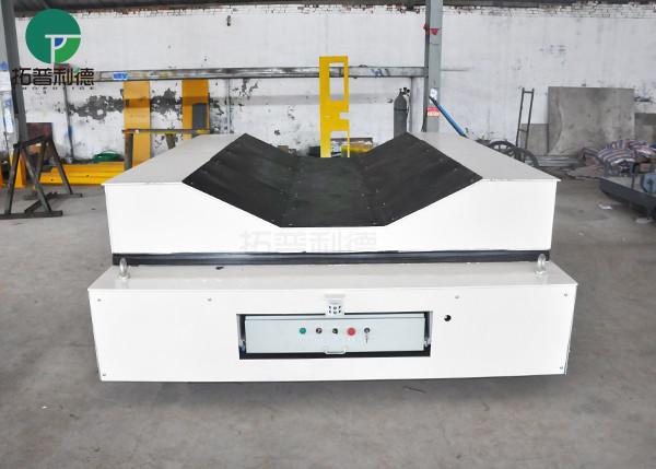 Electric Factory V-Deck Frame Rail Transfer Coil Car 20 Ton Capacity
