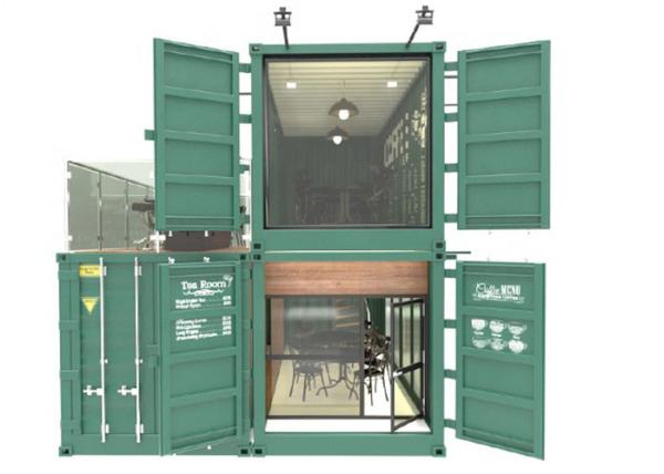 Topshaw Portable container Prefab Restaurant Outdoor Fast Food Kiosk Mobile Coffee Shop