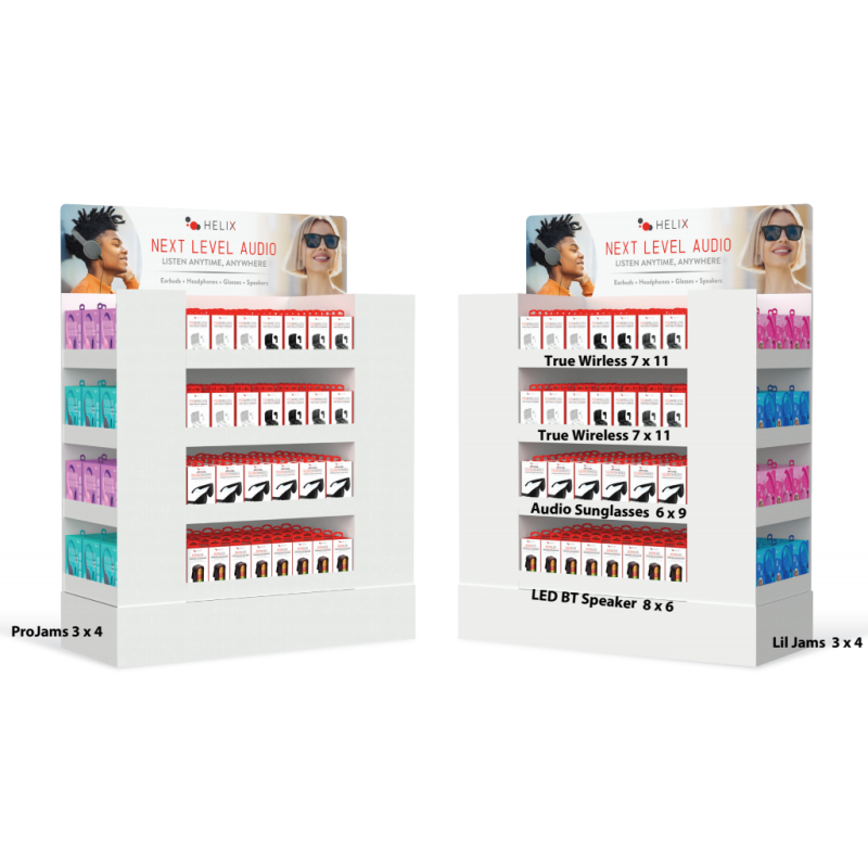 Three Face Show Cardboard Pallet Display 15 KGS/Shelf For Promoting Electronics Items