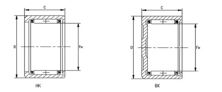 Нарисованный вверх по осевой носить иглы HK1512 15 подшипник ролика X 21 x 12mm IKO