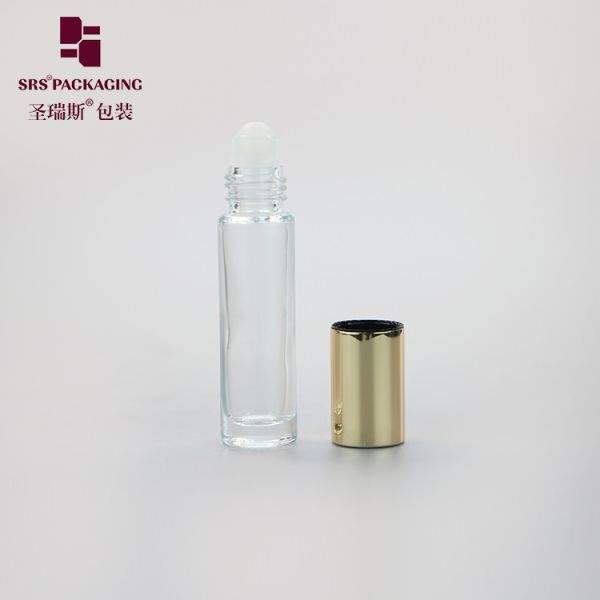 Wall Glass Roll On Bottle for Anti Acne Skincare Essence - No Leakage