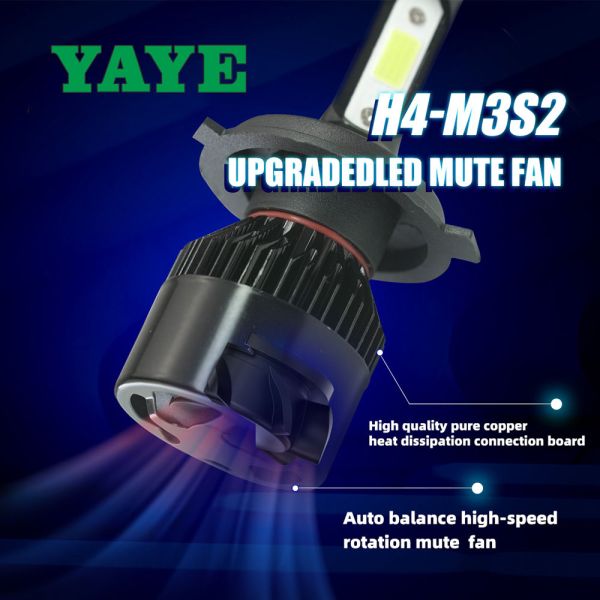 6500K COB LED faros de motocicletas HS1 H4 H7 H11 S2 50W 5000LM AC DC para motocicletas