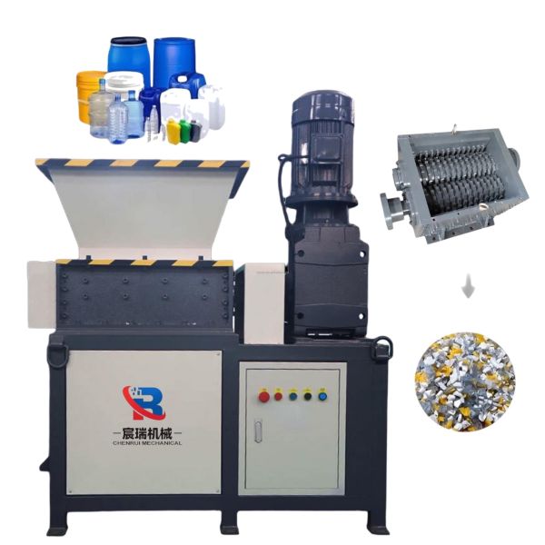 20 Years Strength Manufacturer Small Plastic Shredder Double Shaft Shear Shredder Herb Shredder