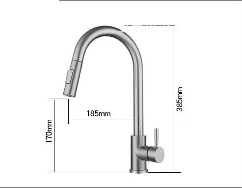 Stainless Steel Touch Kitchen Faucet by Lizhen Automatic Sensing Pull-Out Nozzle