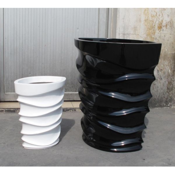 Современные цветочные горшки из стекловолокна для внутреннего и наружного дома