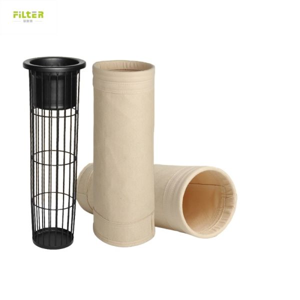 Dust Collector Filter Bags Nomex Polyester Fiber Filter Bags for Asphalt Plant Dust Filtration with High Tensile Strength and Heat Resistance