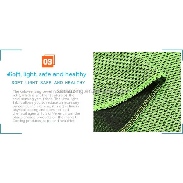 Custom Logo Polyester Microfiber Cooling Towel for Sports and Outdoor Activities