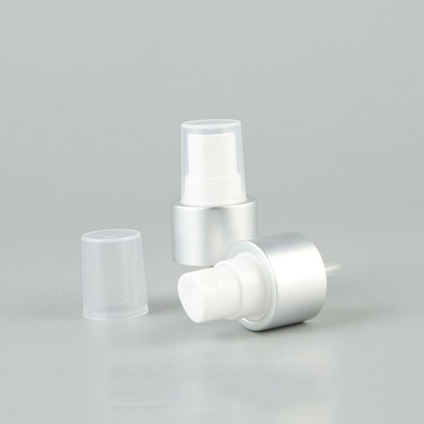 24mm Matte Silver Aluminum Perfume Sprayer Cap 18/410 20/410 24/410 28/410