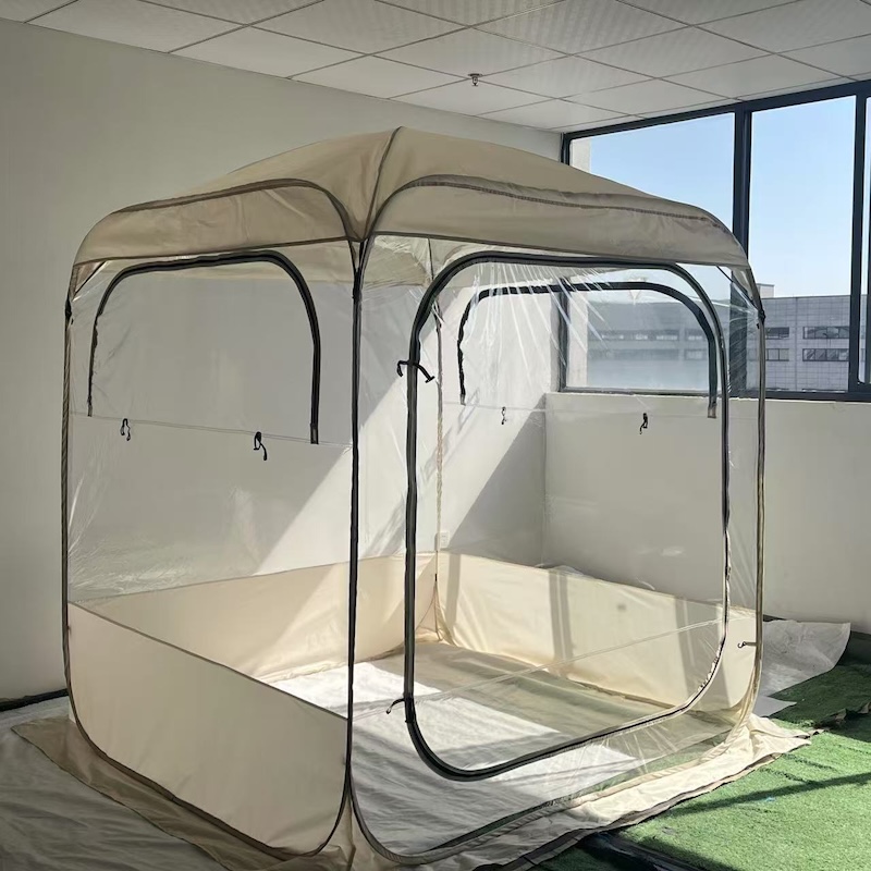 Outdoor Portable Quick-opening Sunroom Transparent Tent 130*130*175cm For Watching Sports Events