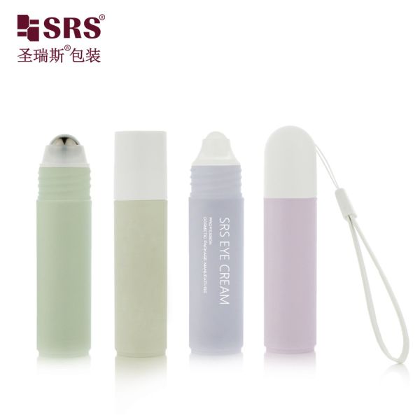 RPPF-20ML PP Roll On Bottle Plastic Empty Roller Ball Bottles With Dome Cap And Hang Straps