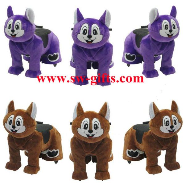 Walking animal electric plush battery toy to ride ride on horse High Quality