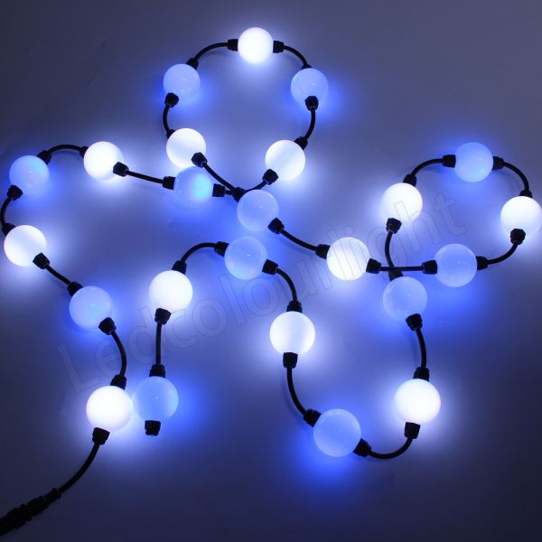 50mm DMX512 WS2811 3D Pixel Ball Light String for Christmas Holiday Lighting