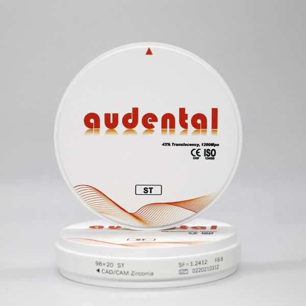 Белый кулачок Кад Зирконя зубоврачебный блокирует супер материал имплантата транслусенси