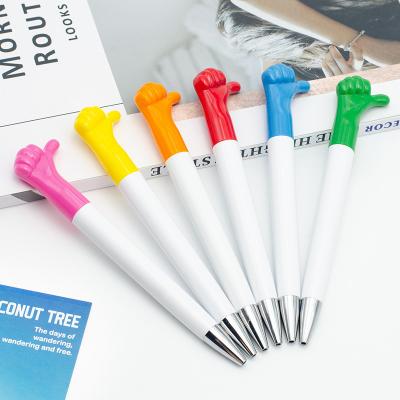 Promotion Plastic Ball Pen 1.0mm Cartoon Thumb Gesture Gift Ball Pen
